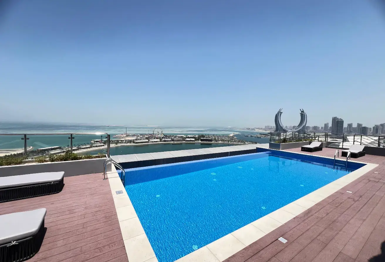 Appartement TOUT NEUF de 2 chambres entièrement meublé, à louer à Lusail MARINA