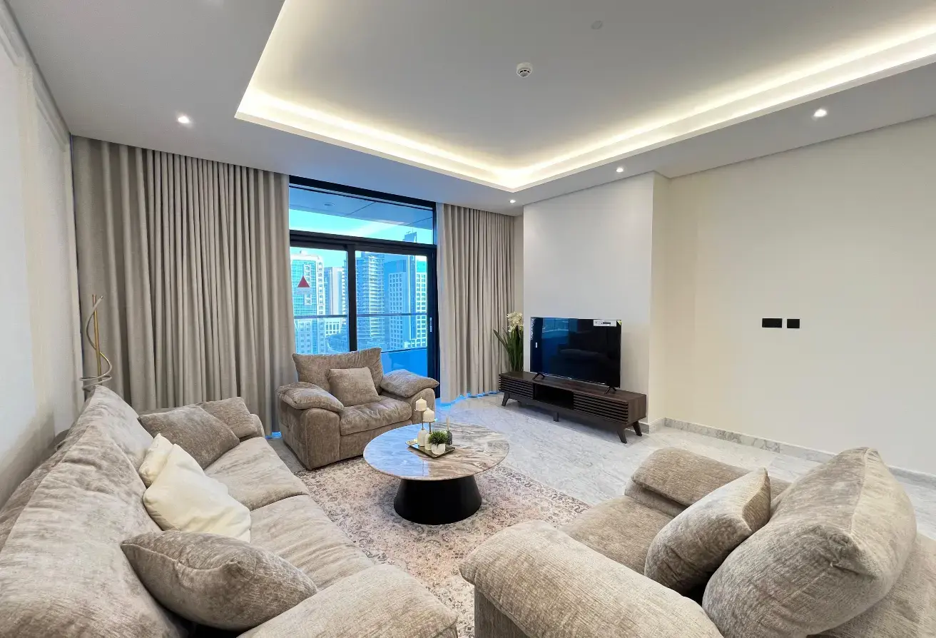 Appartement TOUT NEUF de 2 chambres entièrement meublé, à louer à Lusail MARINA