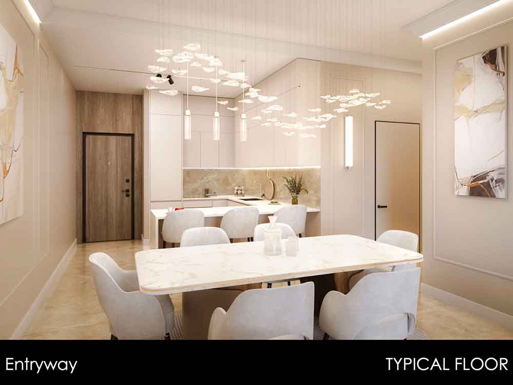 Appartements 1BHK et 2BHK (Résidences de luxe 7, Marina - 7, quartier de la Marina)