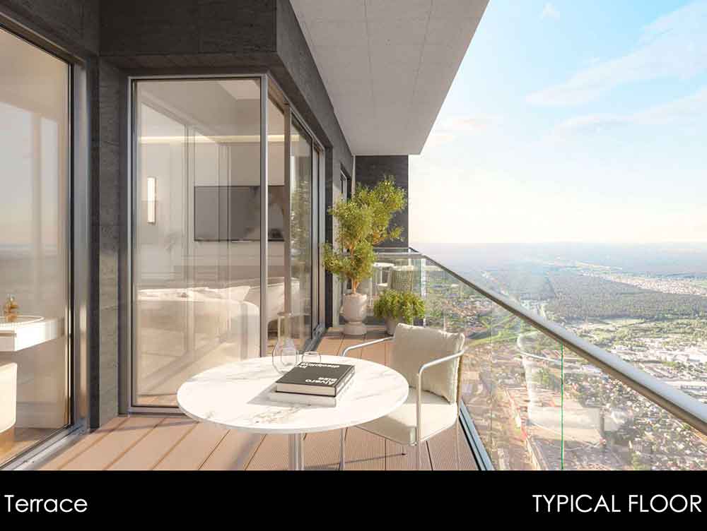 Appartements 1BHK et 2BHK (Résidences de luxe 7, Marina - 7, quartier de la Marina)