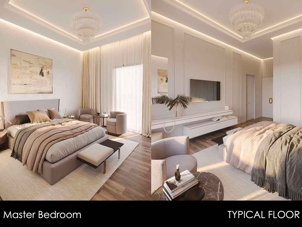 Appartements 1BHK et 2BHK (Résidences de luxe 7, Marina - 7, quartier de la Marina)