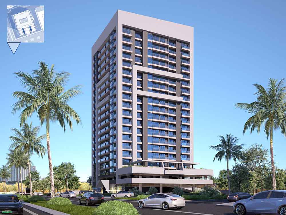 Appartements 1BHK et 2BHK (Résidences de luxe 7, Marina - 7, quartier de la Marina)