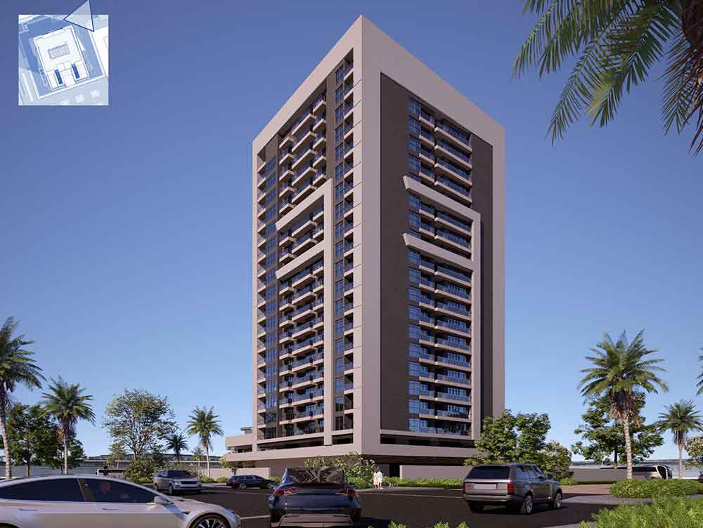 Appartements 1BHK et 2BHK (Résidences de luxe 7, Marina - 7, quartier de la Marina)
