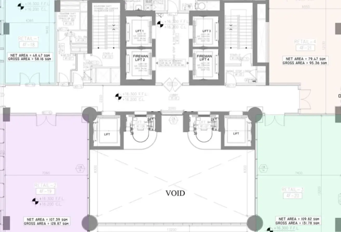 Plan d'étage du bureau